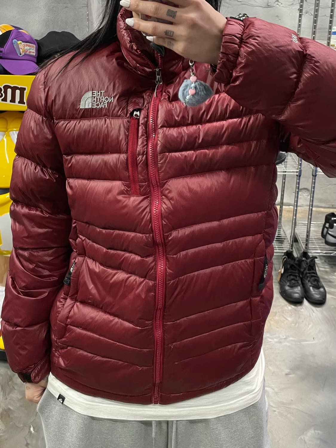 노스페이스 센터로고 써밋 패딩 상품이미지9