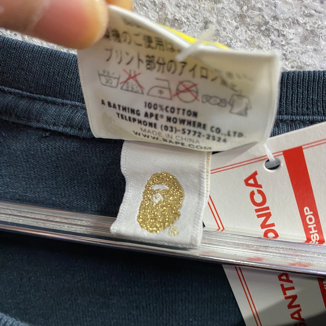 베이프 퍼스트 카모 컬리지 블랙 반팔 B4348 상품이미지7