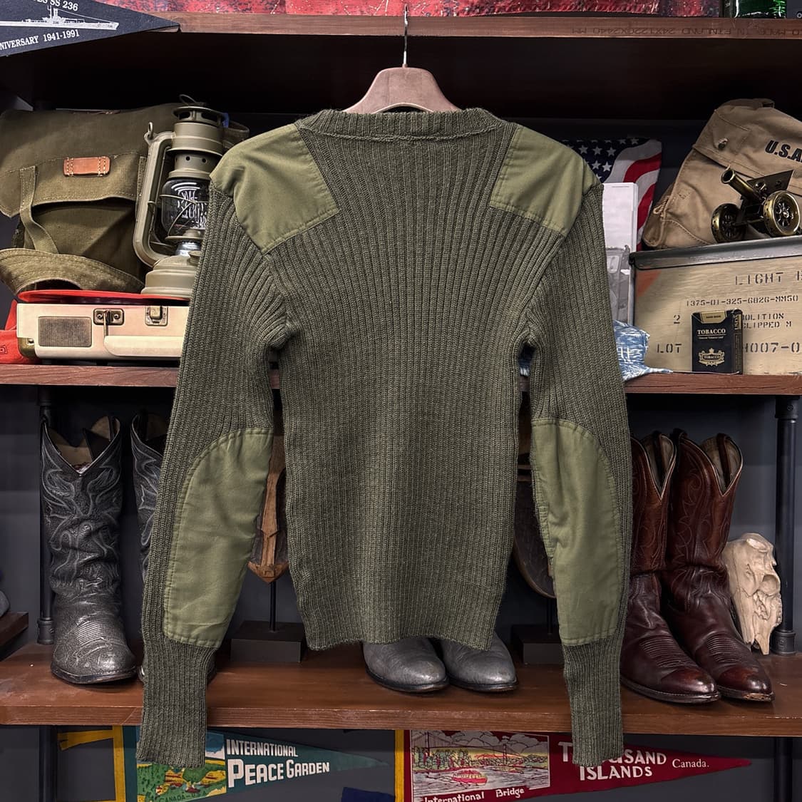 코만도 밀리터리 퓨어울 니트 스웨터 잉글랜드 생산 N313 상품이미지2