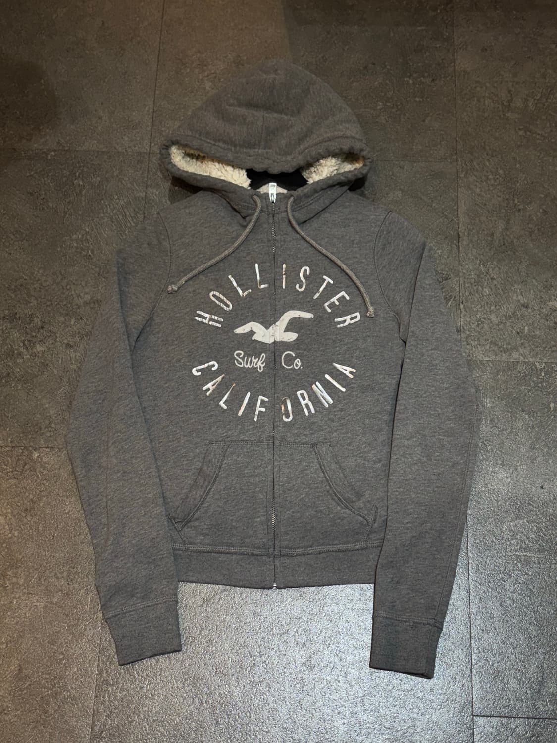 홀리스터 올드스쿨 후드집업 퍼 XS 상품이미지2