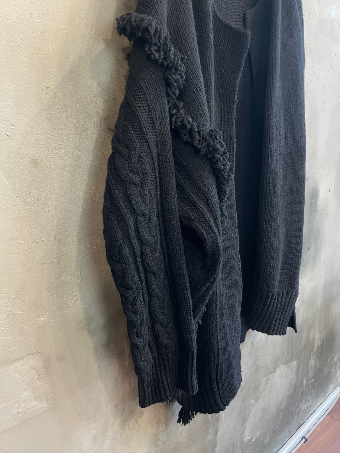 요지 야마모토 비대칭 버튼리스 가디건 상품이미지6