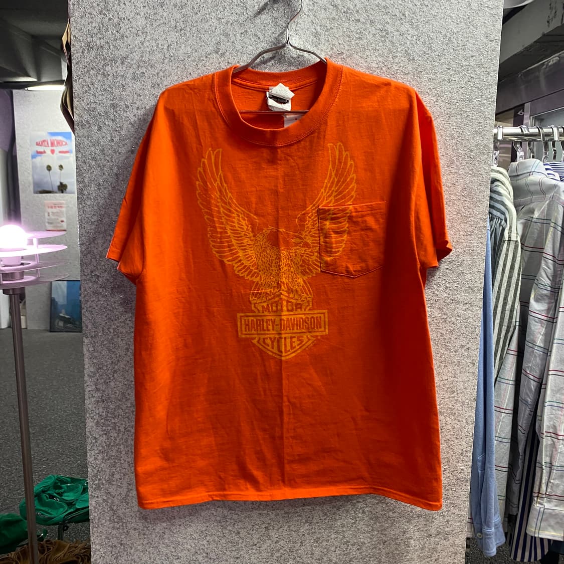 할리데이비슨 빅로고 오렌지 하프슬리브 B4308 상품이미지2