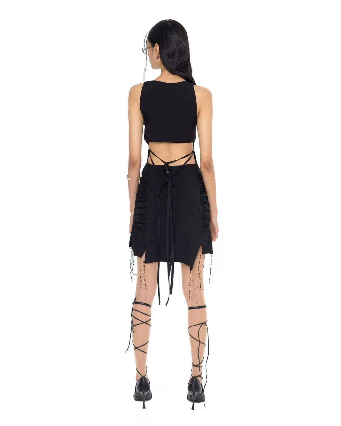 Bonnae 본네 cross cut out dress (black) 상품이미지3