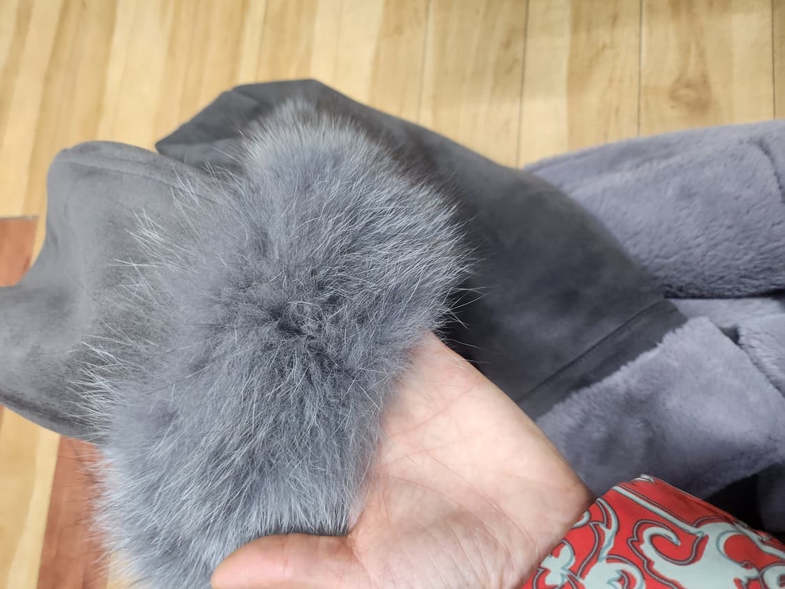 수스폭스퍼후드 무스탕롱코트s 상품이미지3