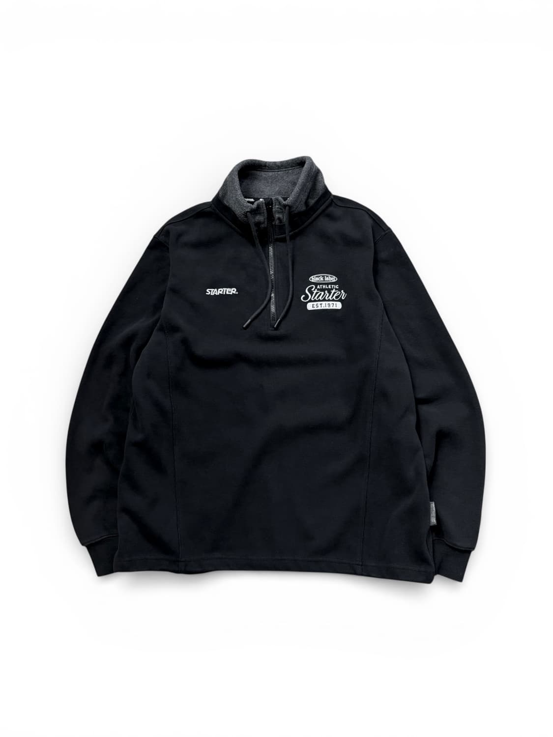 스타터 플리스 블록 하프집업 맨투맨  상품이미지1