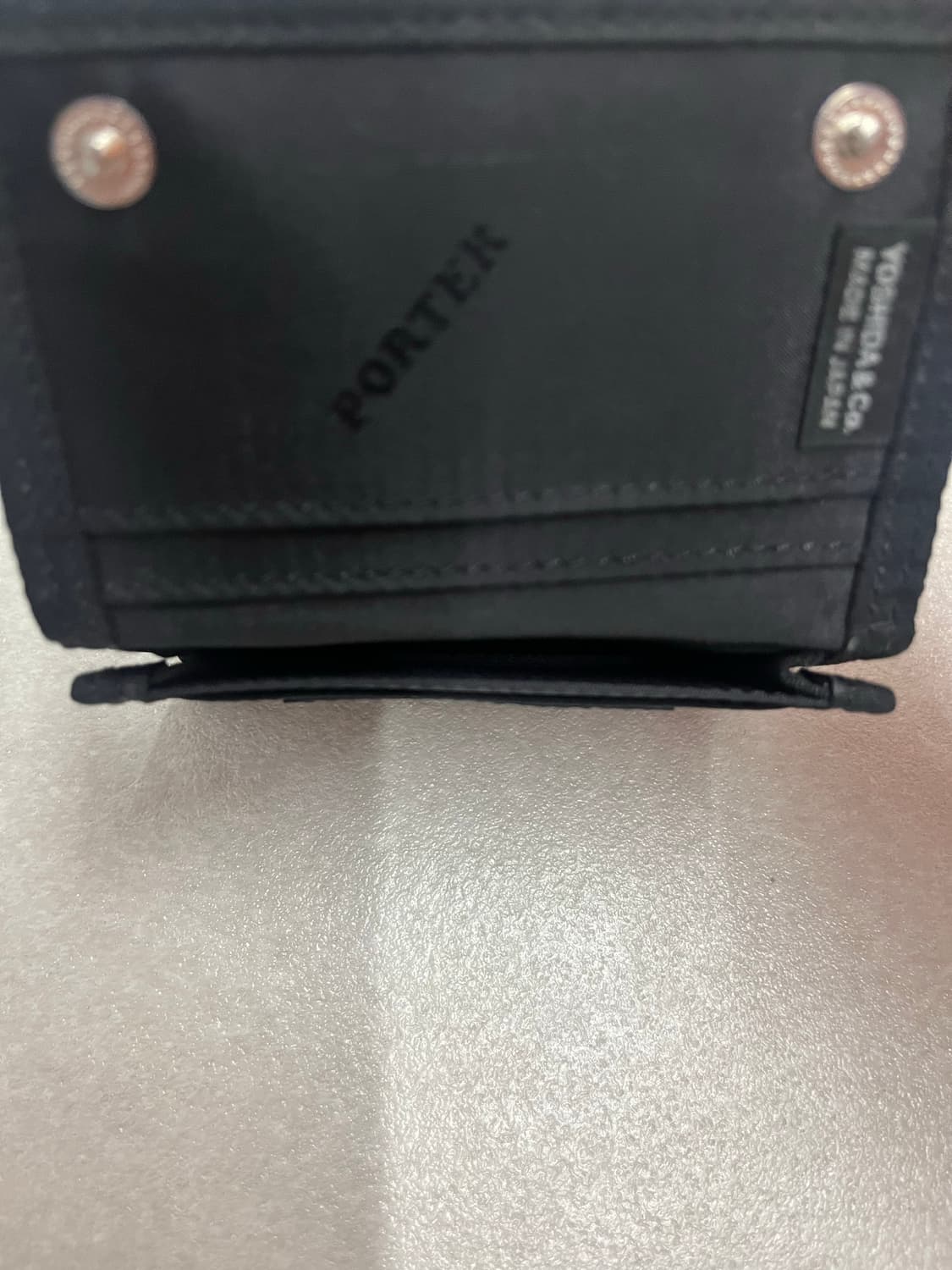 포터 프리스타일 다이니마 레더 카드 케이스 블랙 상품이미지5