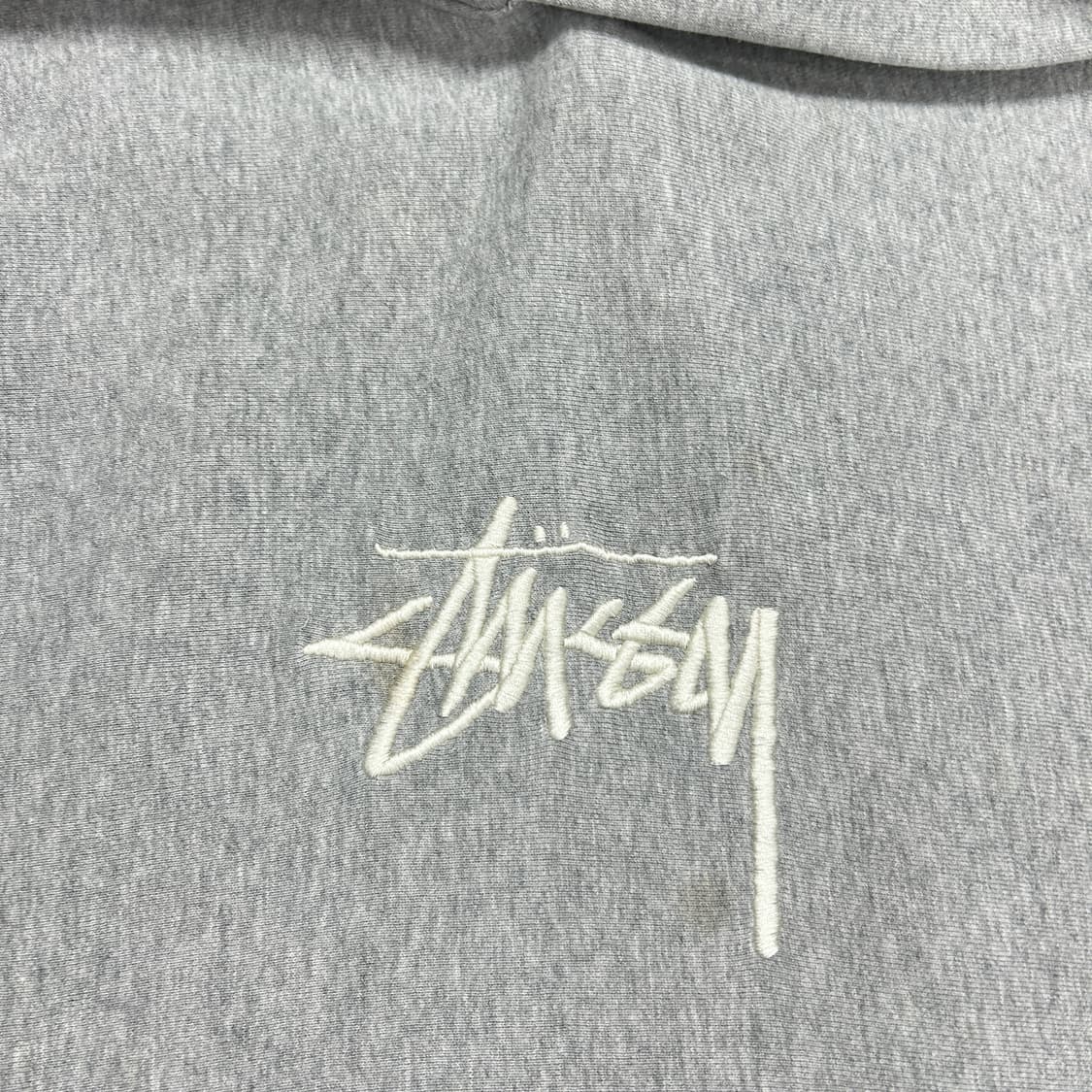 스투시 스탁 자수로고 그레이 후드(XL) 상품이미지5