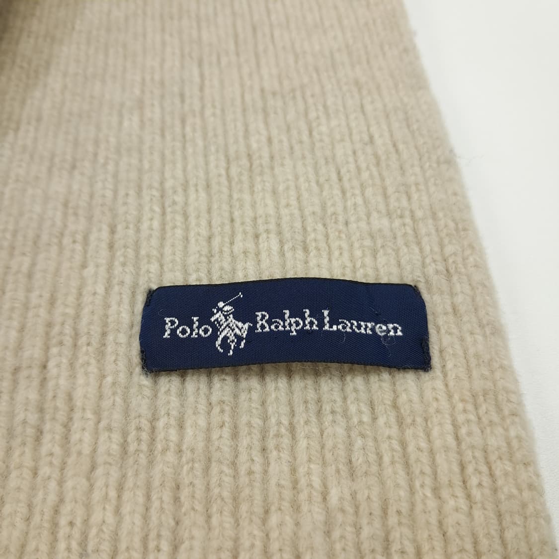 MX285 폴로 랄프로렌 아이보리 성조기 니트 목도리 머플러 상품이미지6