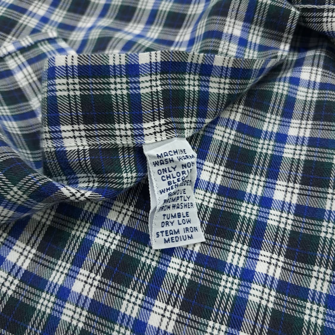 Co544 XL 폴로 랄프로렌 그린블루 스몰타탄 체크 반팔 셔츠 남방 상품이미지5