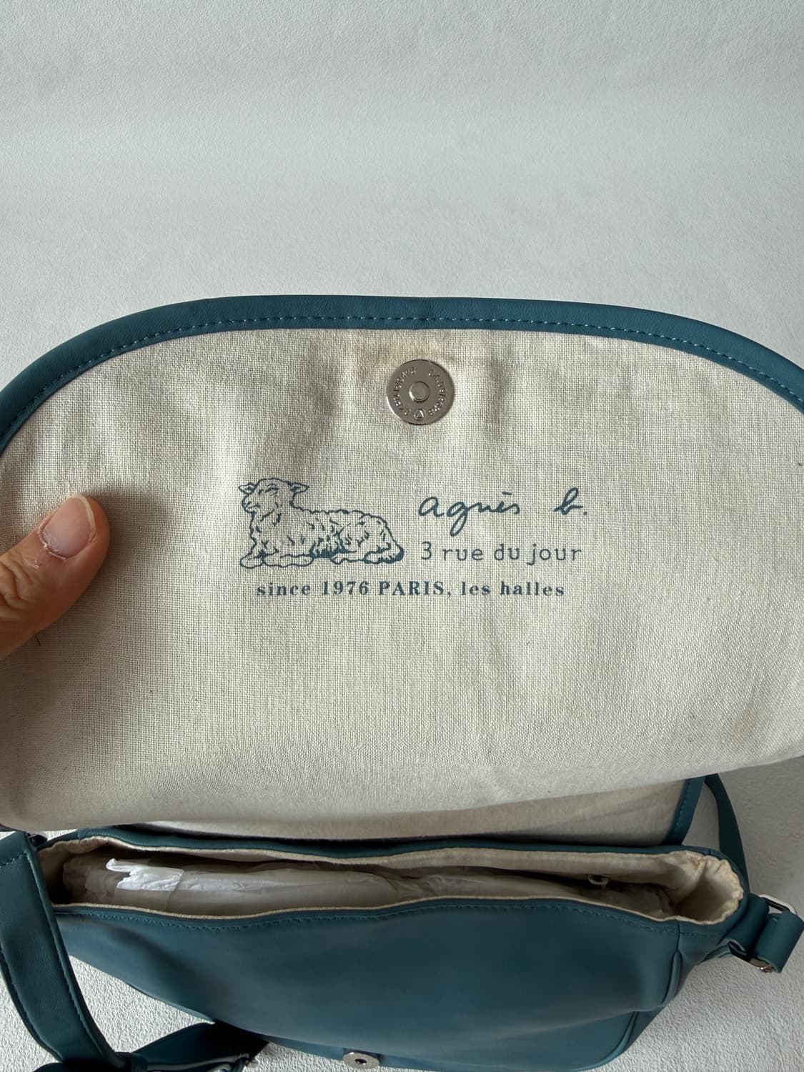 아네스베(agnes.b) 램스킨 레더 크로스백 상품이미지9