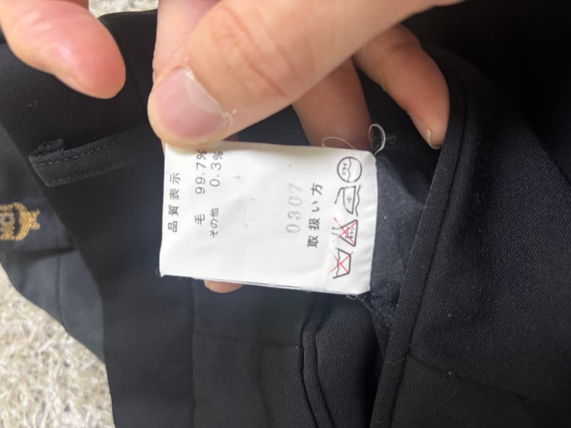 일제 MCM 검정 슬랙스 34사이즈 상품이미지5