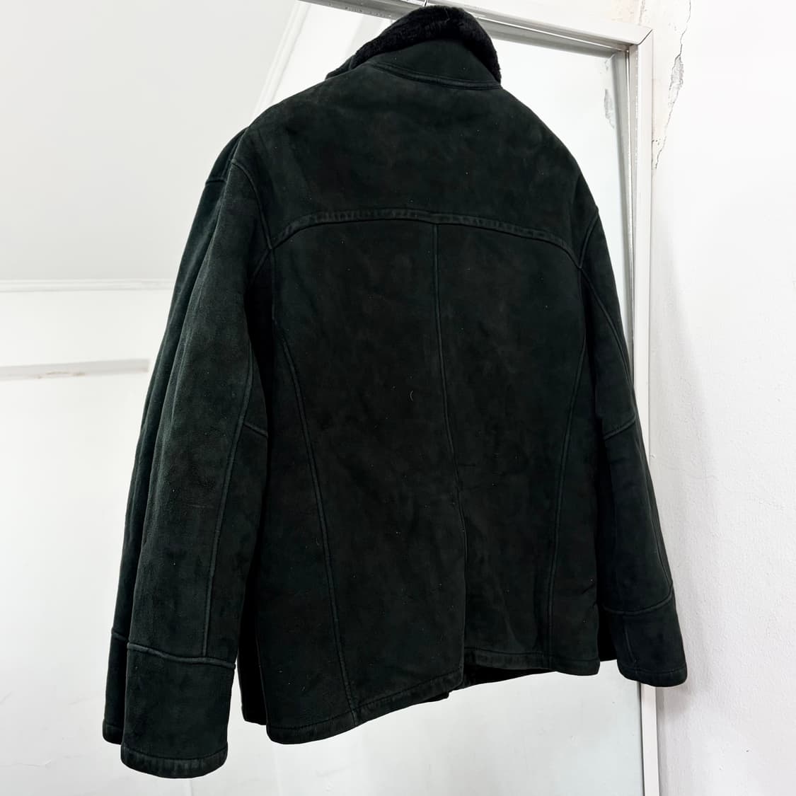 입생로랑 양털 양가죽 스웨이드 무스탕 자켓 상품이미지5