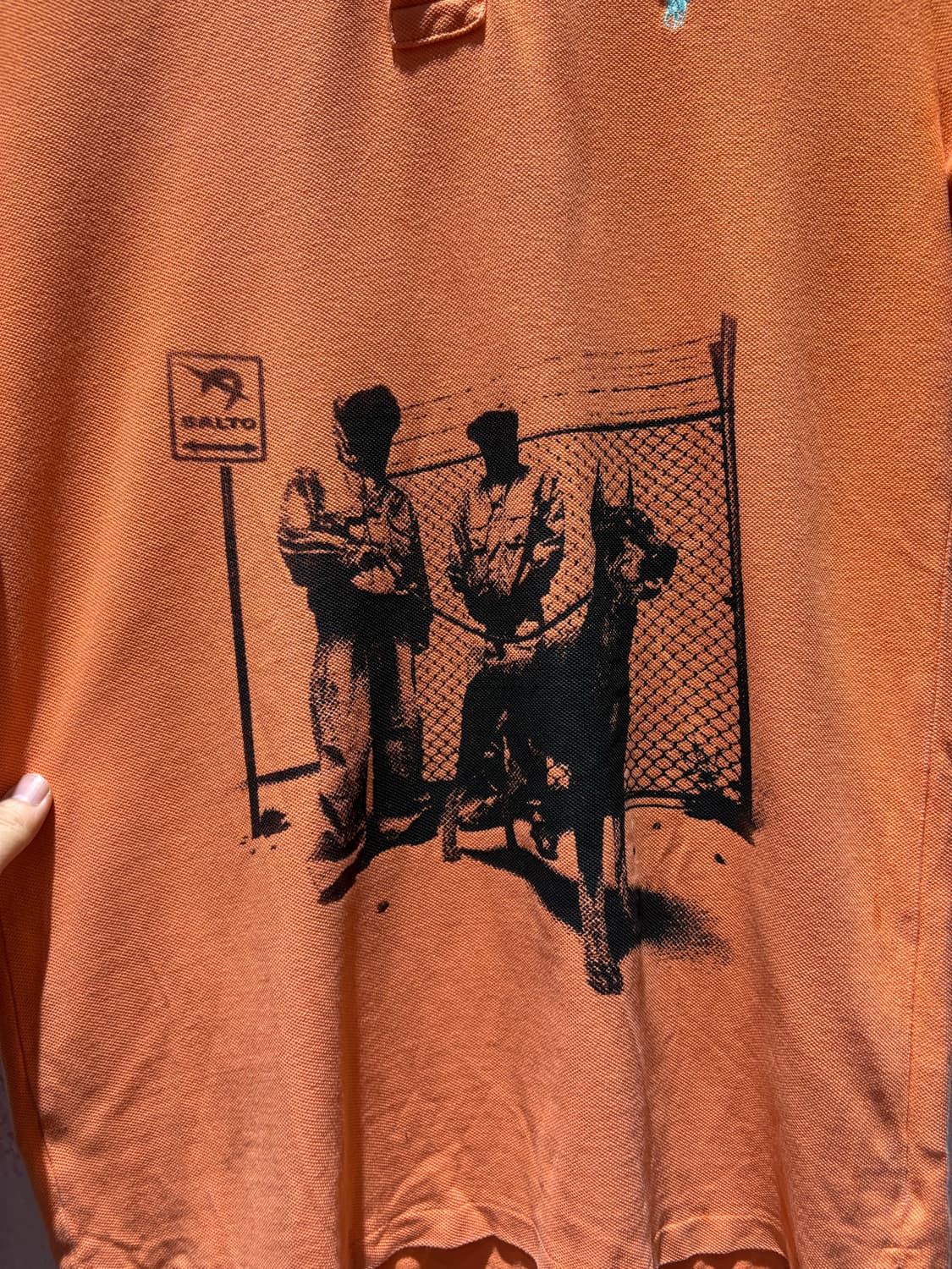 폴로 랄프로렌 오렌지 커스텀 카라 반팔  상품이미지4