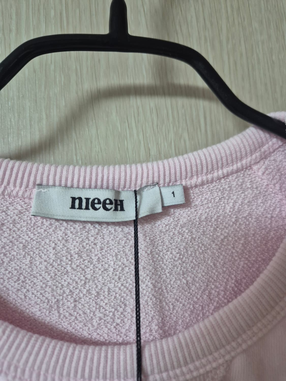 (새제품) NIEEH 니히 맨투맨 핑크 1 상품이미지5
