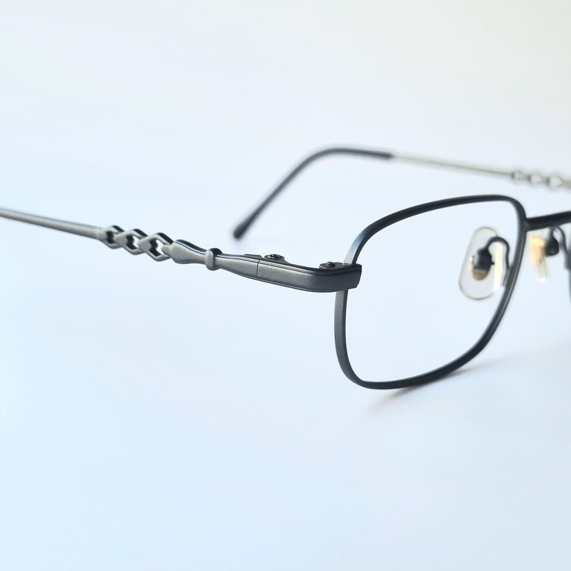 데드스탁 건메탈 그레이 사각 레트로 안경테 378 상품이미지6