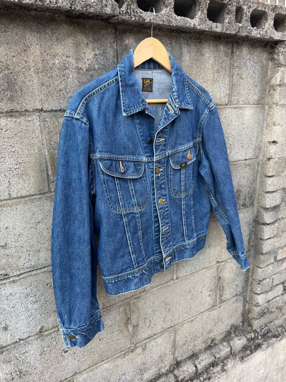 60~70s lee riders 빈티지 101-j 데님 트러커 자켓 상품이미지3