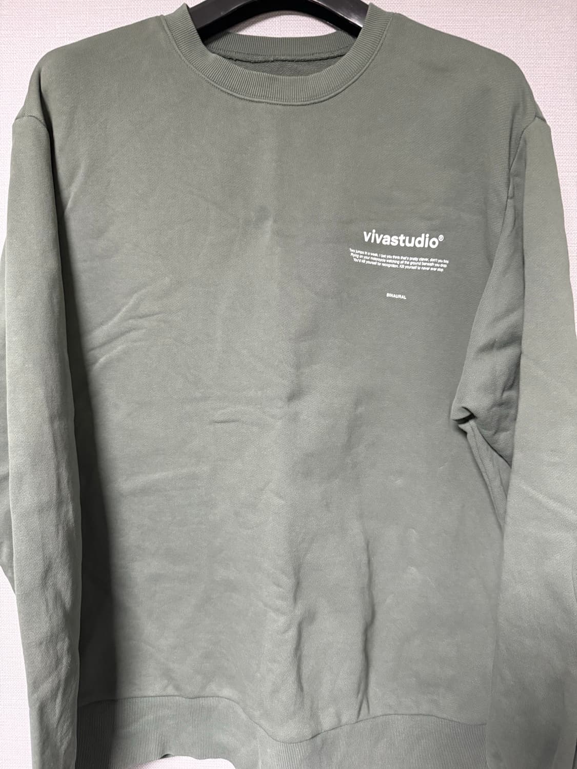 비바스튜디오 카키 맨투맨 xl 상품이미지1