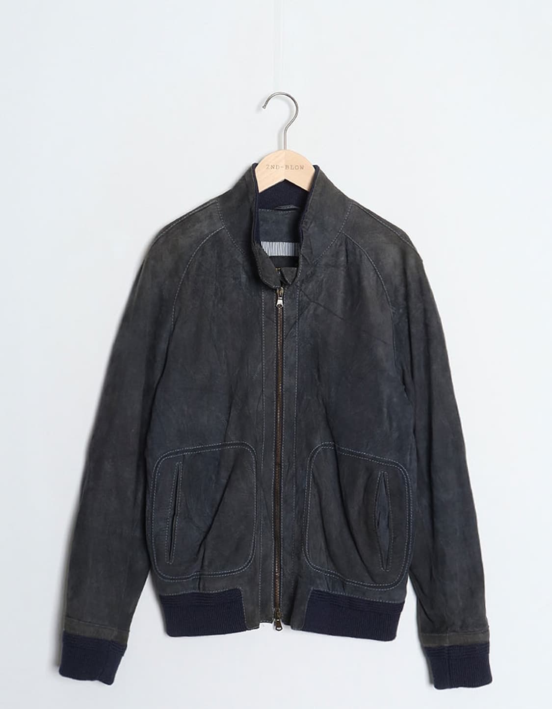 CINQUANTA Lambs Suede Zip Blouson 상품이미지1