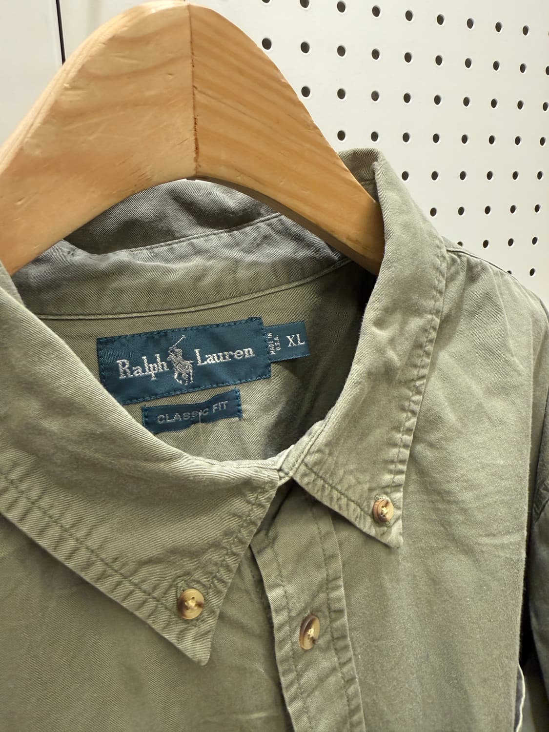 폴로 랄프로렌 버튼다운 셔츠 올리브 U901 상품이미지5