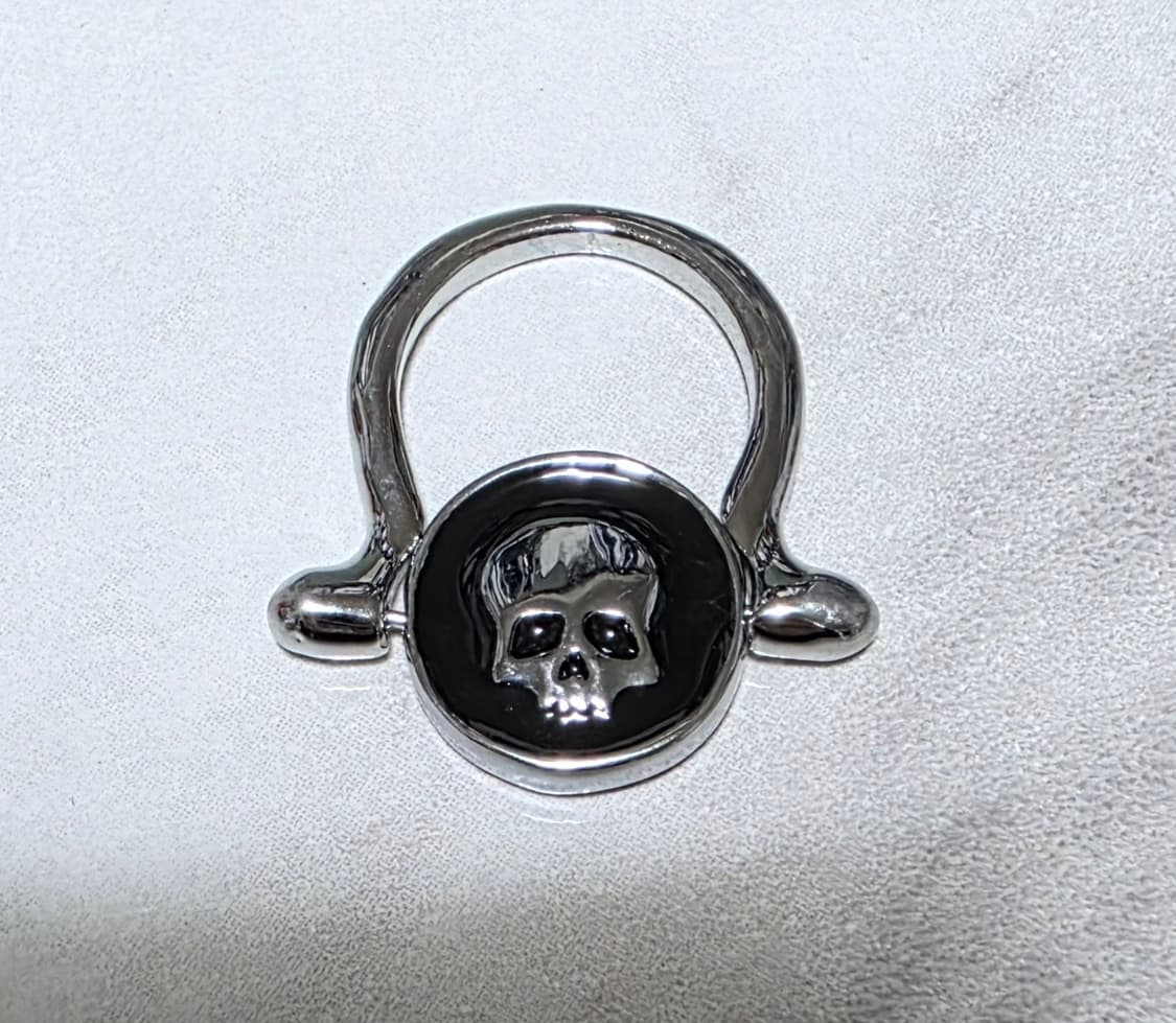 비비안웨스트우드 스컬 플립 메달 링 반지 상품이미지2