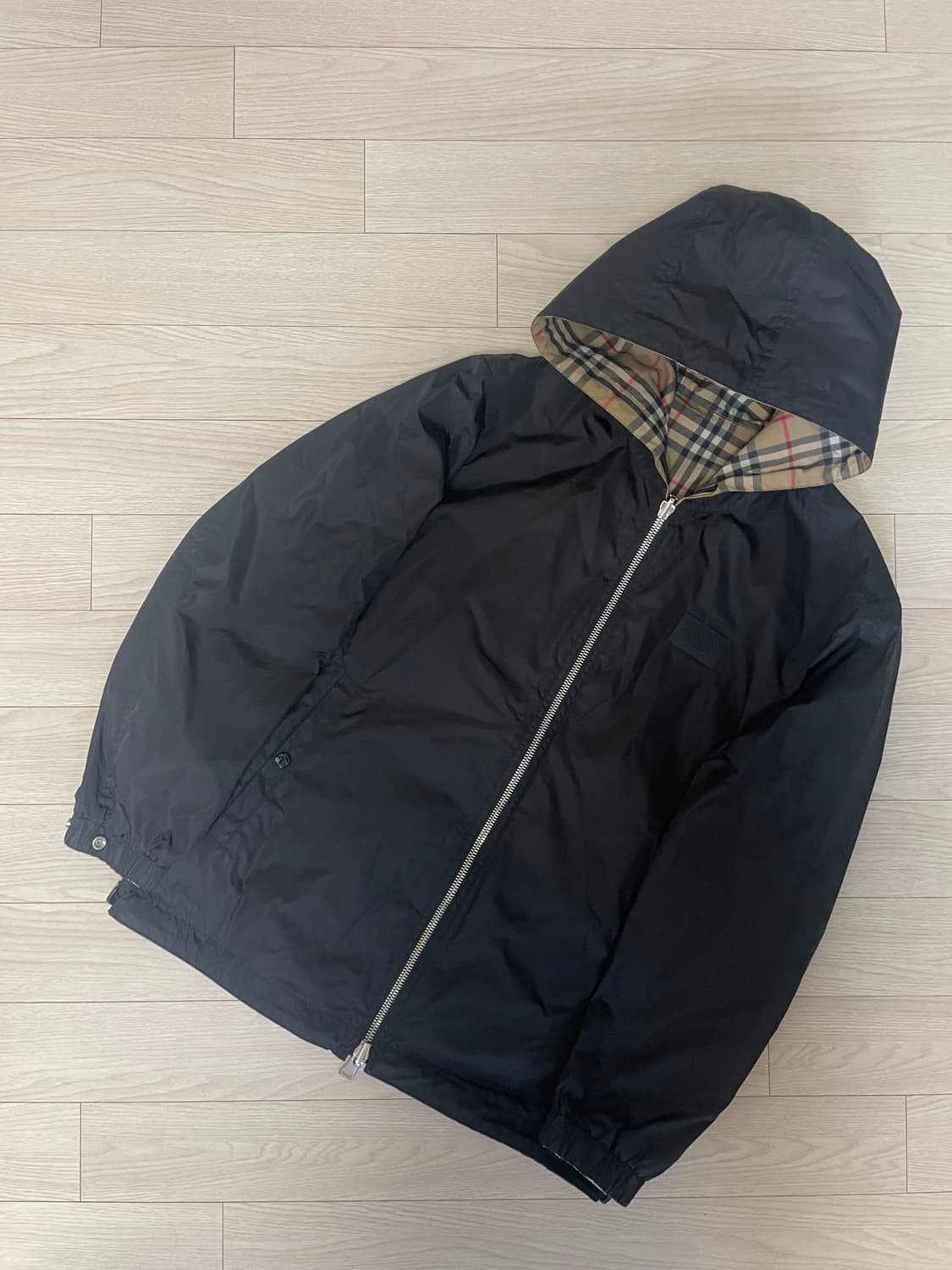[ S ] 버버리 리버시블 체크 바람막이 자켓 새상품급 상품이미지2