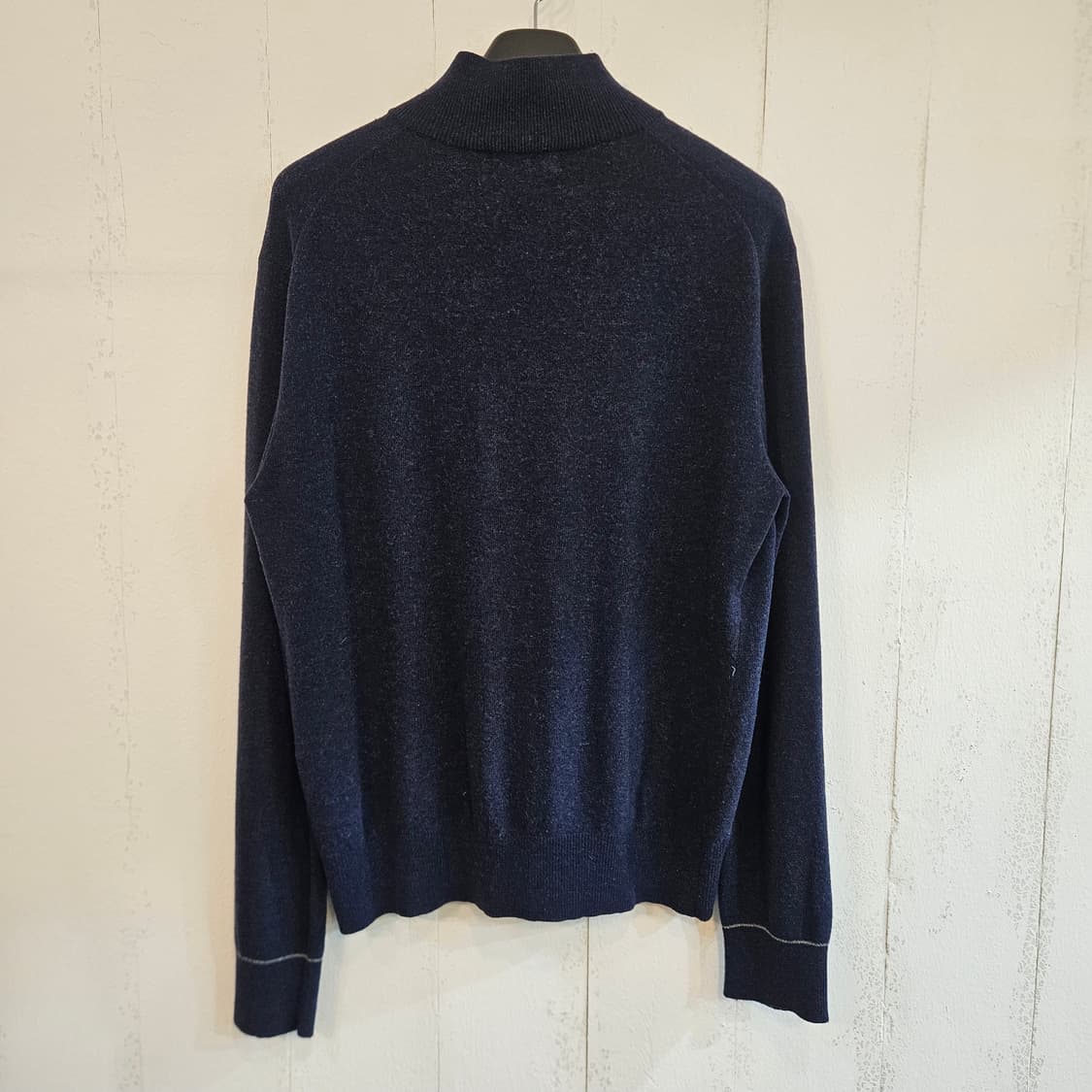 헨리코튼 반집업 남성 니트 네이비 L 상품이미지5