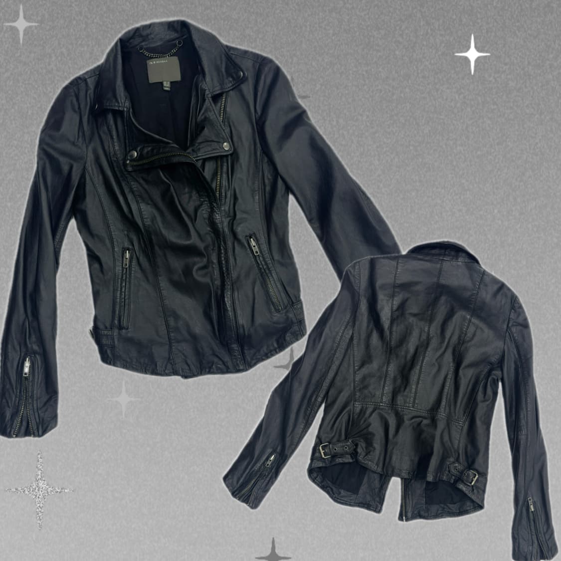 Muubaa  Lambskin 양가죽 100% 쇠맛 라이더 자켓 상품이미지1