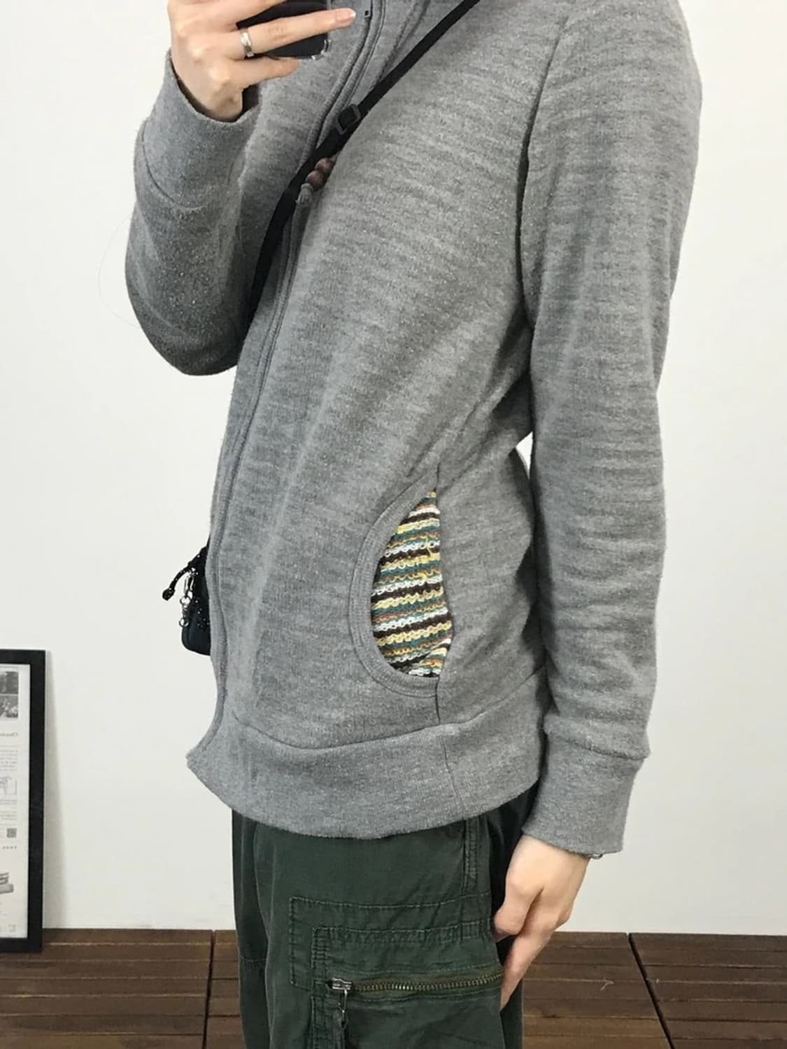 Servadical Striped Lined Zip Hoodie 상품이미지4