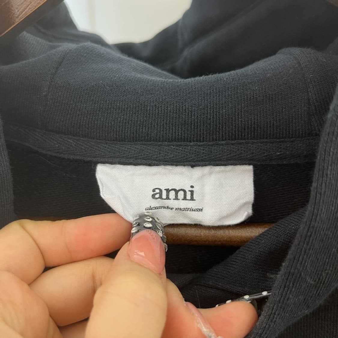 아미 빈티지 캐주얼 스트릿 키치 하트와펜 후드티 S C10466 상품이미지5