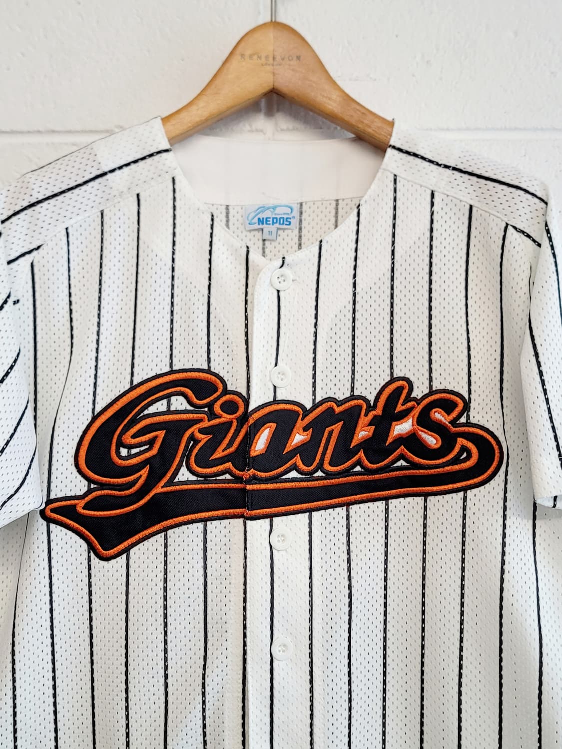 [키즈 11호] 네포스 롯데자이언츠 올드 홈 키즈 유니폼 판매 상품이미지2