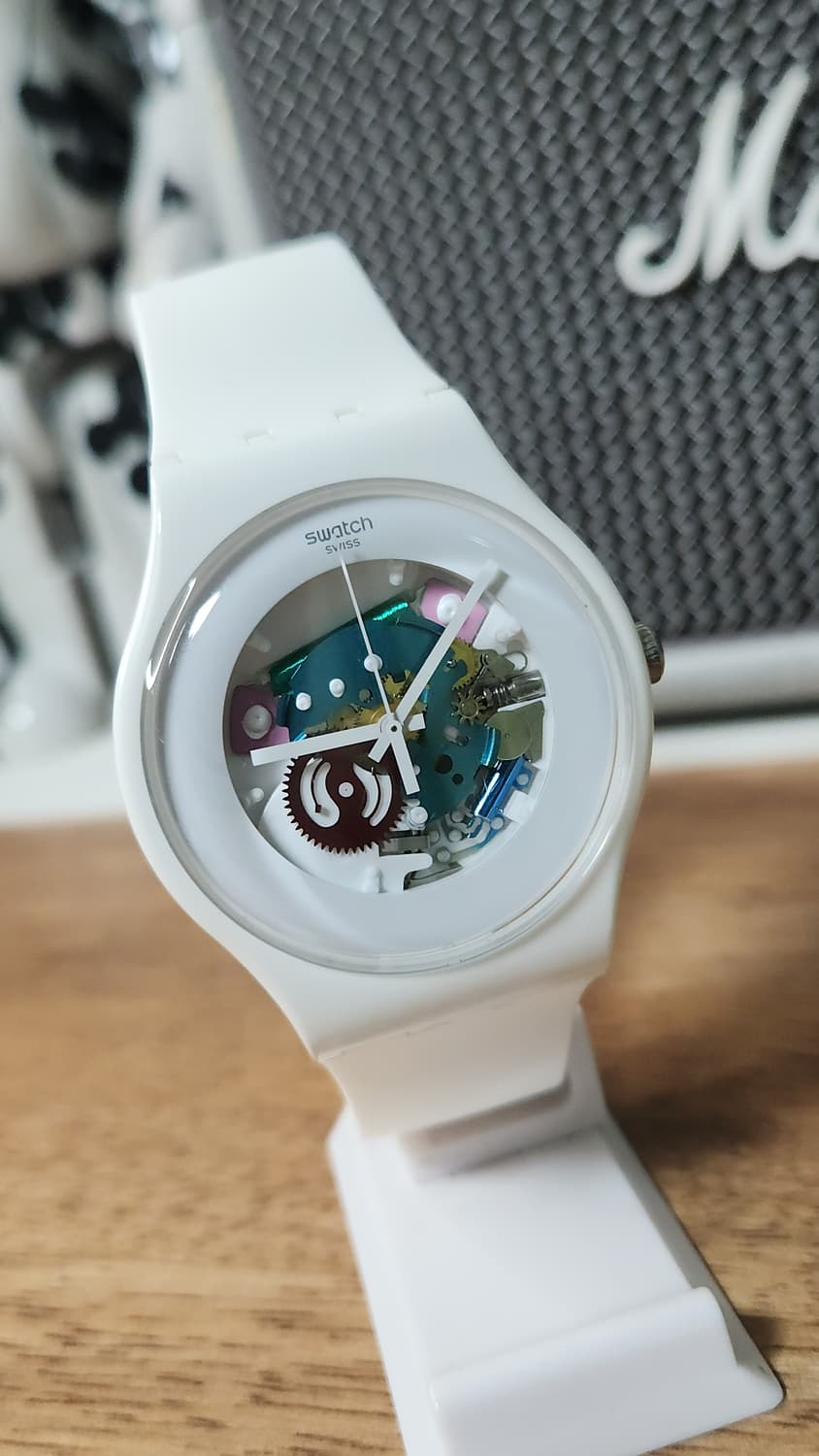 # 스와치 스켈레톤 투명 다이얼 뉴젠트 시계 급처 상품이미지4