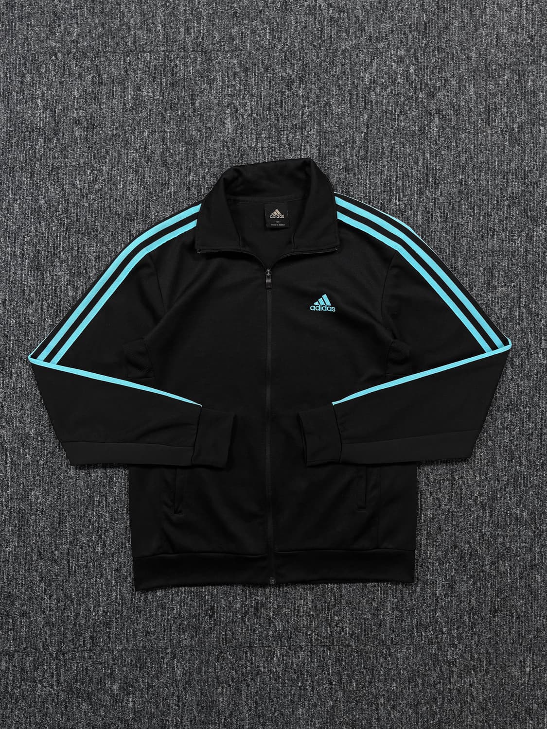 아디다스 블랙 스카이블루 트랙탑 져지 상품이미지3