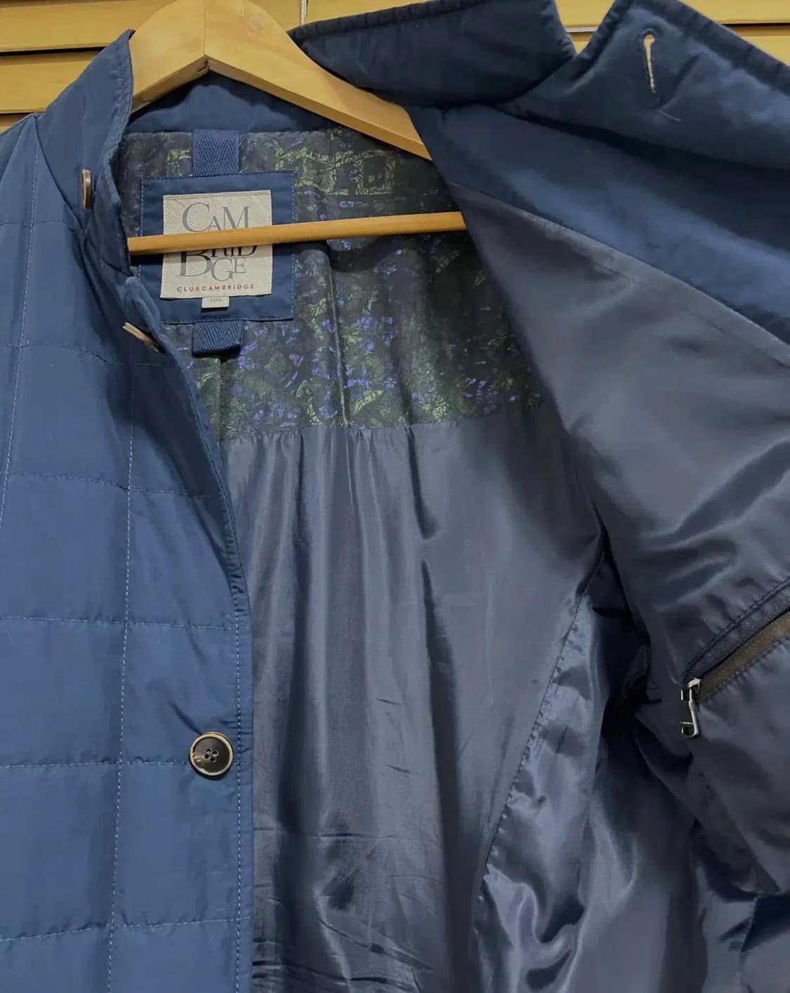캠브리지 남성 네이비 경량패딩점퍼 패딩코트 105 상품이미지6