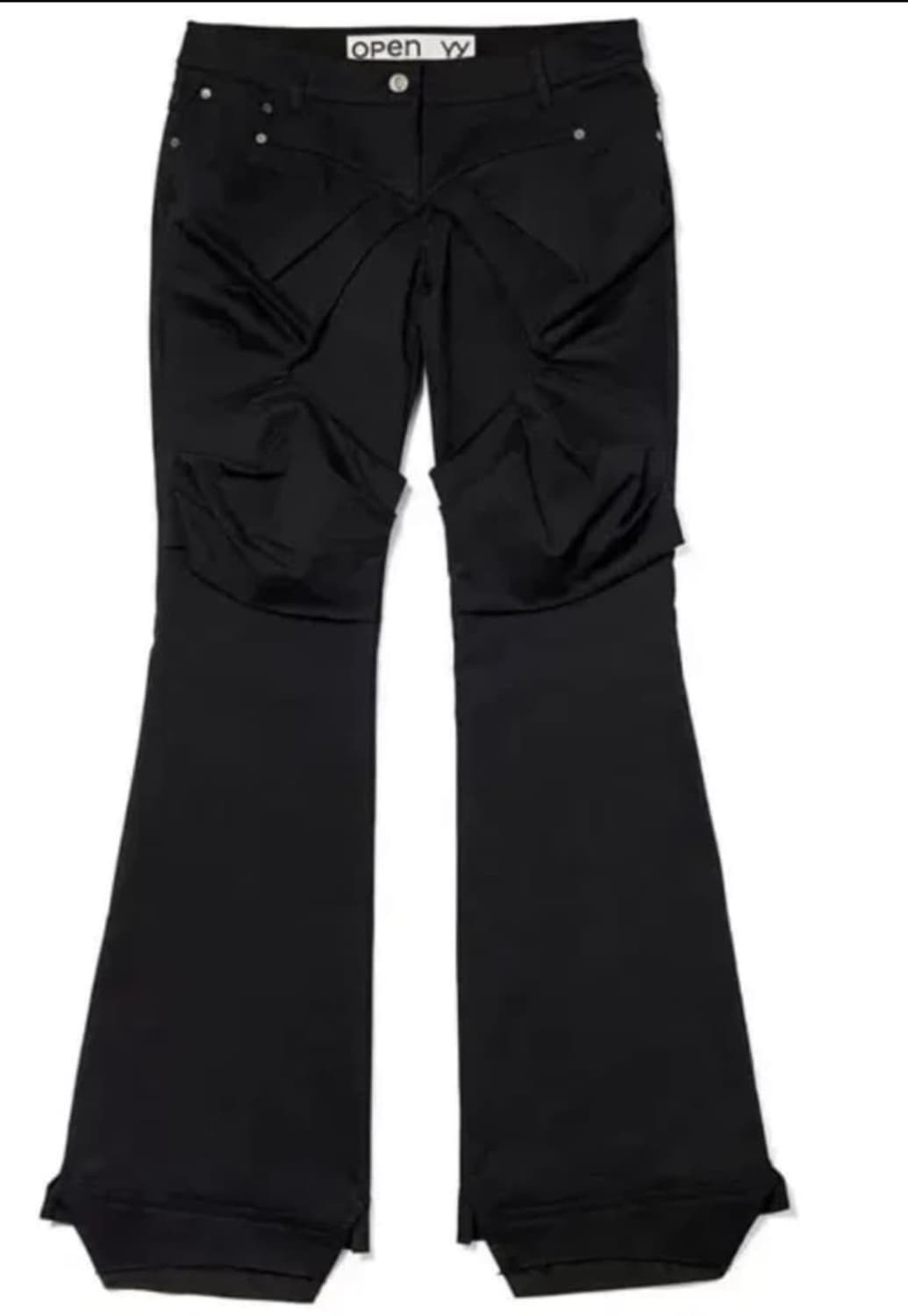 오픈와이와이 개더드 부츠컷 팬츠 gathered bootcut 상품이미지1