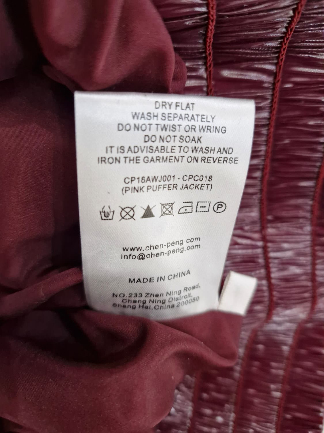 CHENPENG 첸펭 글로시 다운패딩[S] 상품이미지6