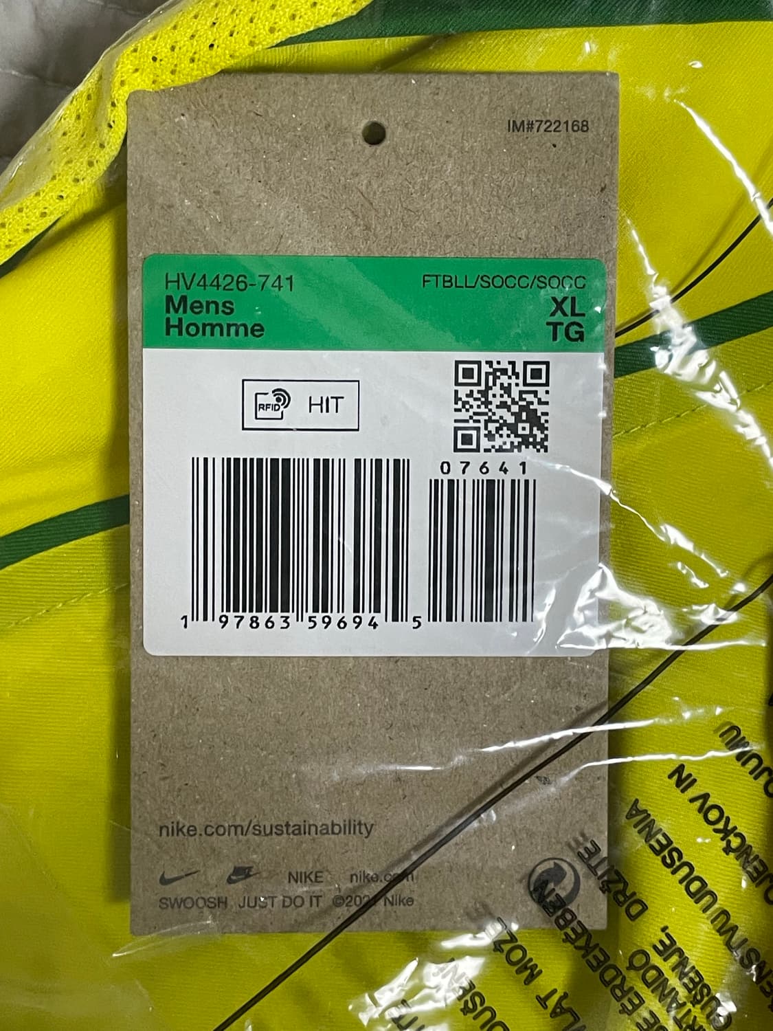 [해외XL] 나이키 브라질 2004 토탈 90 레플리카 저지(✨새상품) 상품이미지4