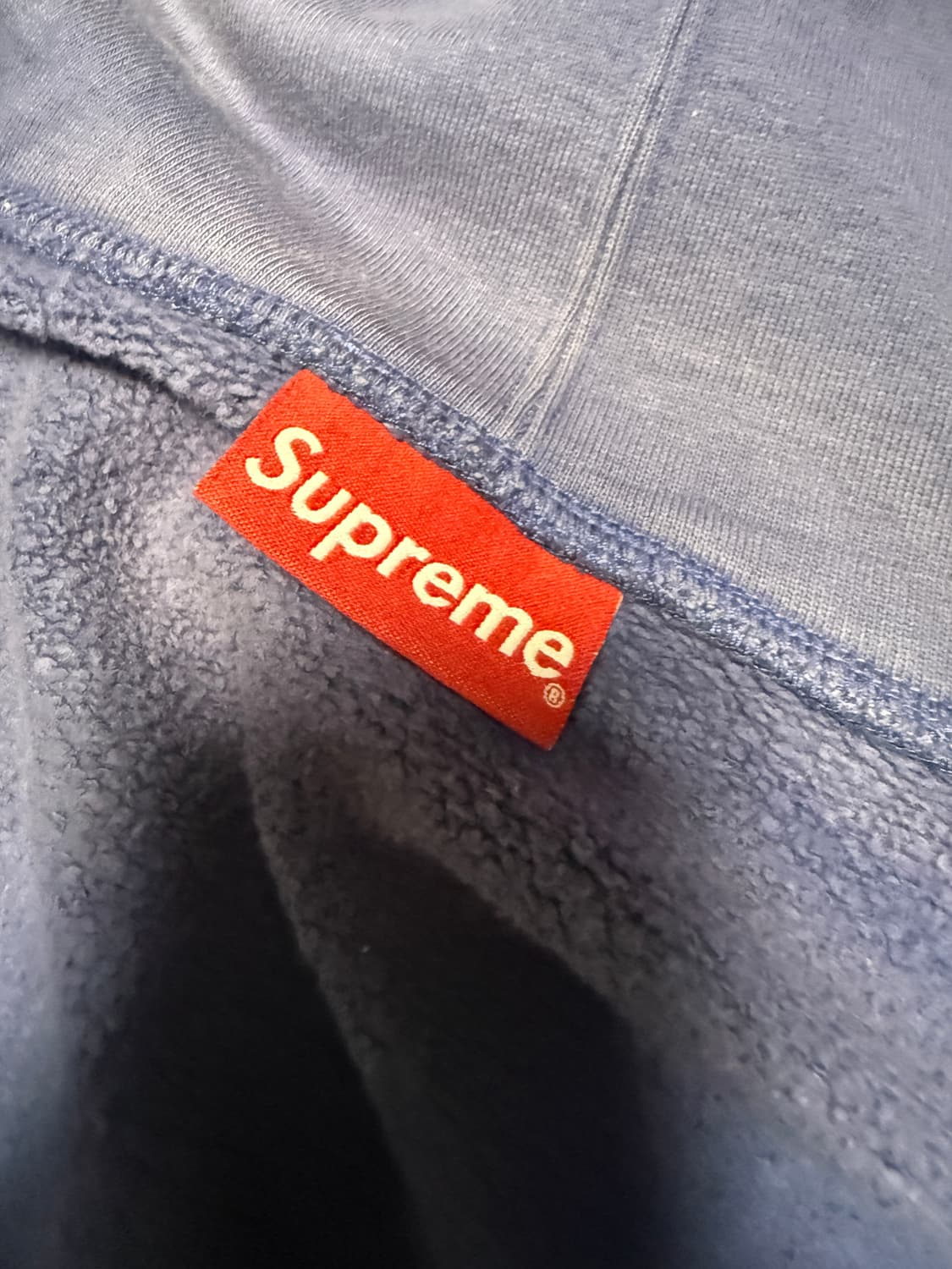 슈프림 21SS 팬서 후드집업 워시드네이비 M 상품이미지4