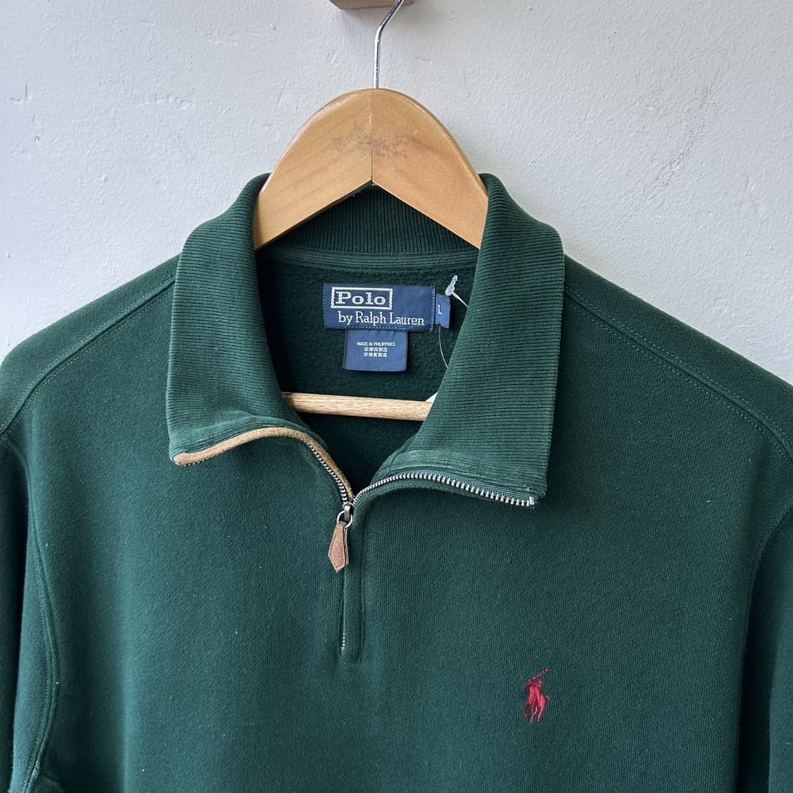15348 - 폴로 랄프로렌 그린 반집업 니트 상품이미지3