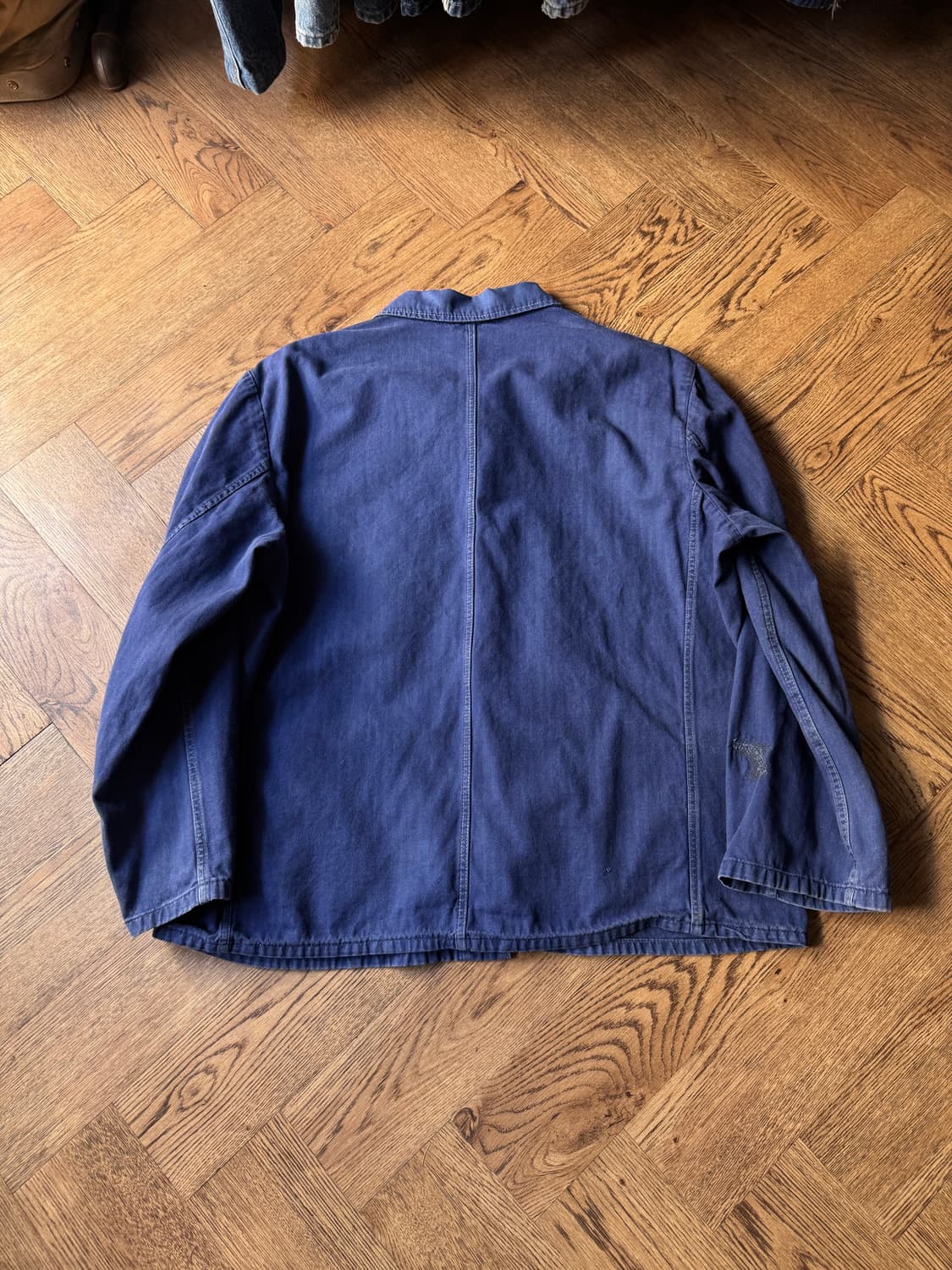 [M]80's 빈티지 워싱 헤링본 트윌 프렌치 워크자켓 상품이미지7