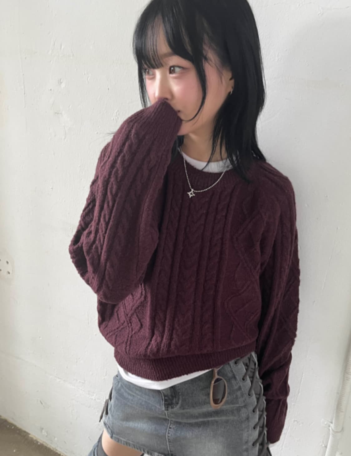 김아홉 니트 paris cable knit 상품이미지2