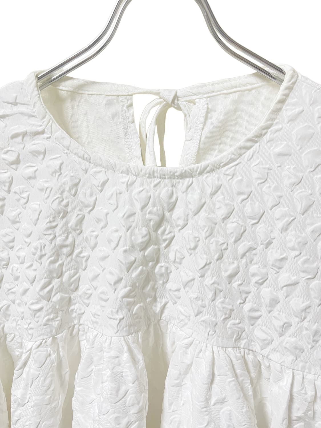 JPN Embossed Volume Blouse 상품이미지4