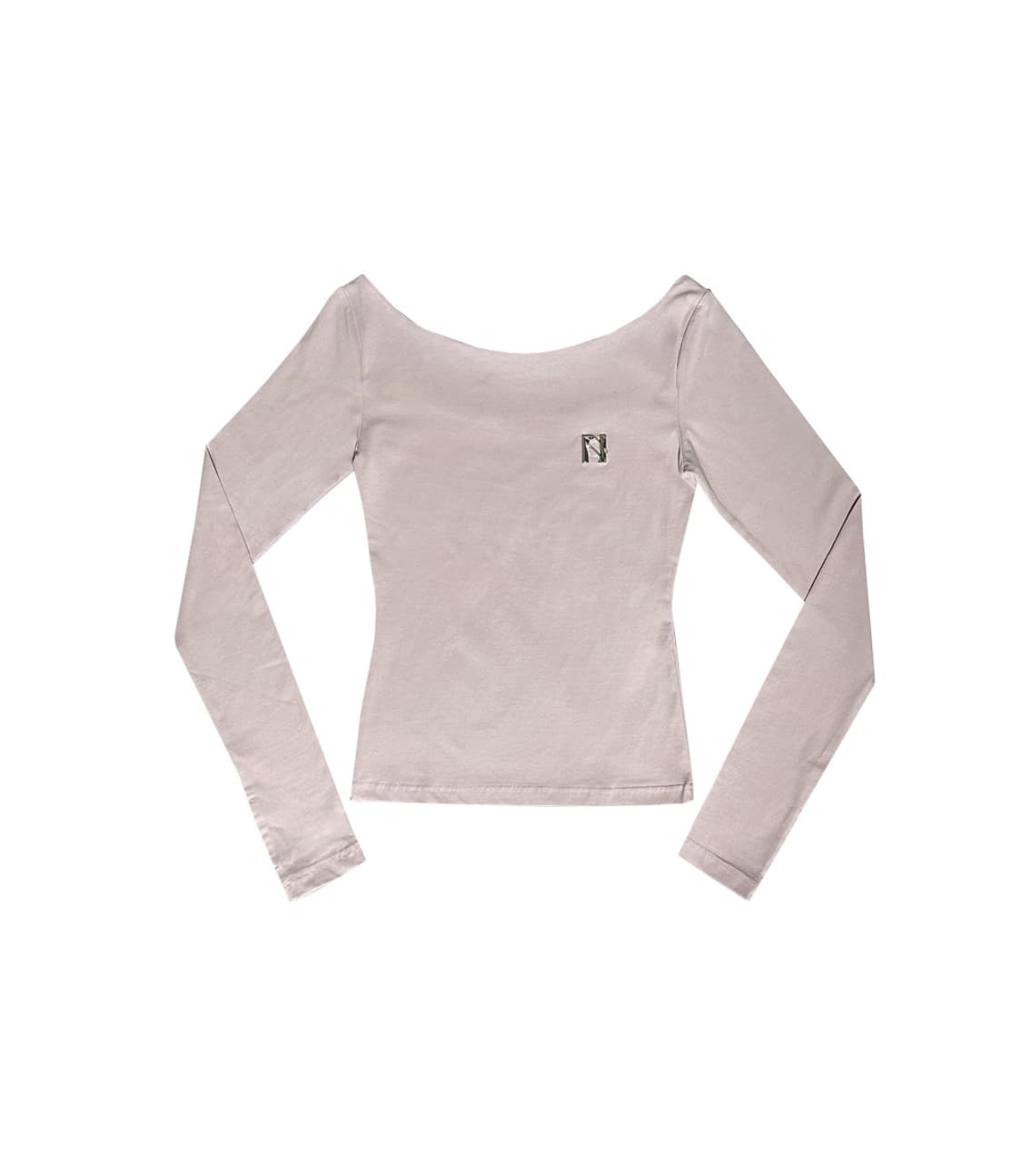 뉴얼린 엠블런 보트넥 탑 베이비핑크 상품이미지1