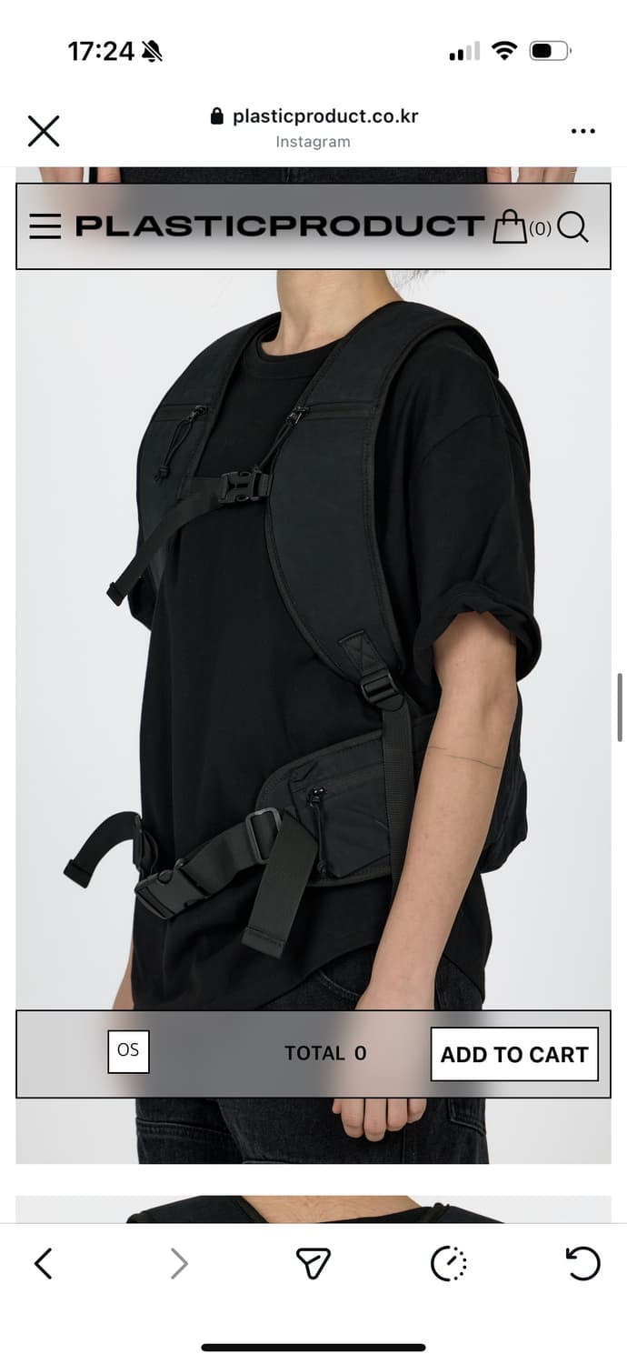 플라스틱프로덕트 MPa CHEST BELT BAG (BLACK) 상품이미지2