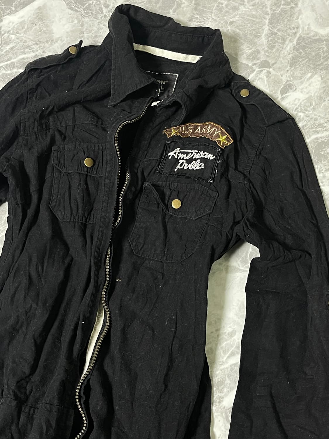 patchwork miltary jacket 상품이미지2