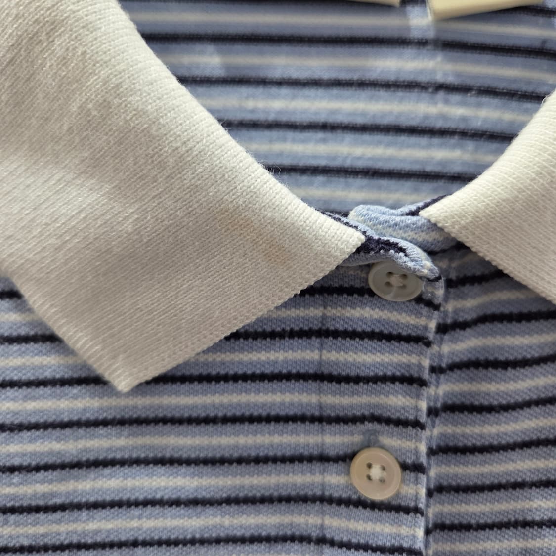 폴로진스 우먼 코튼 카라 스트라이프 반팔티 M 상품이미지6