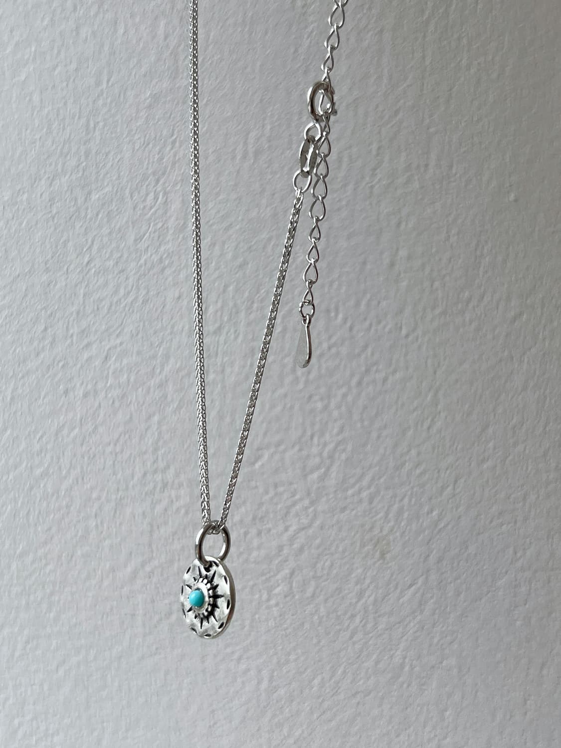 빈티지무드 터키석 썬 실버목걸이 (Silver 925 Chain) 상품이미지2