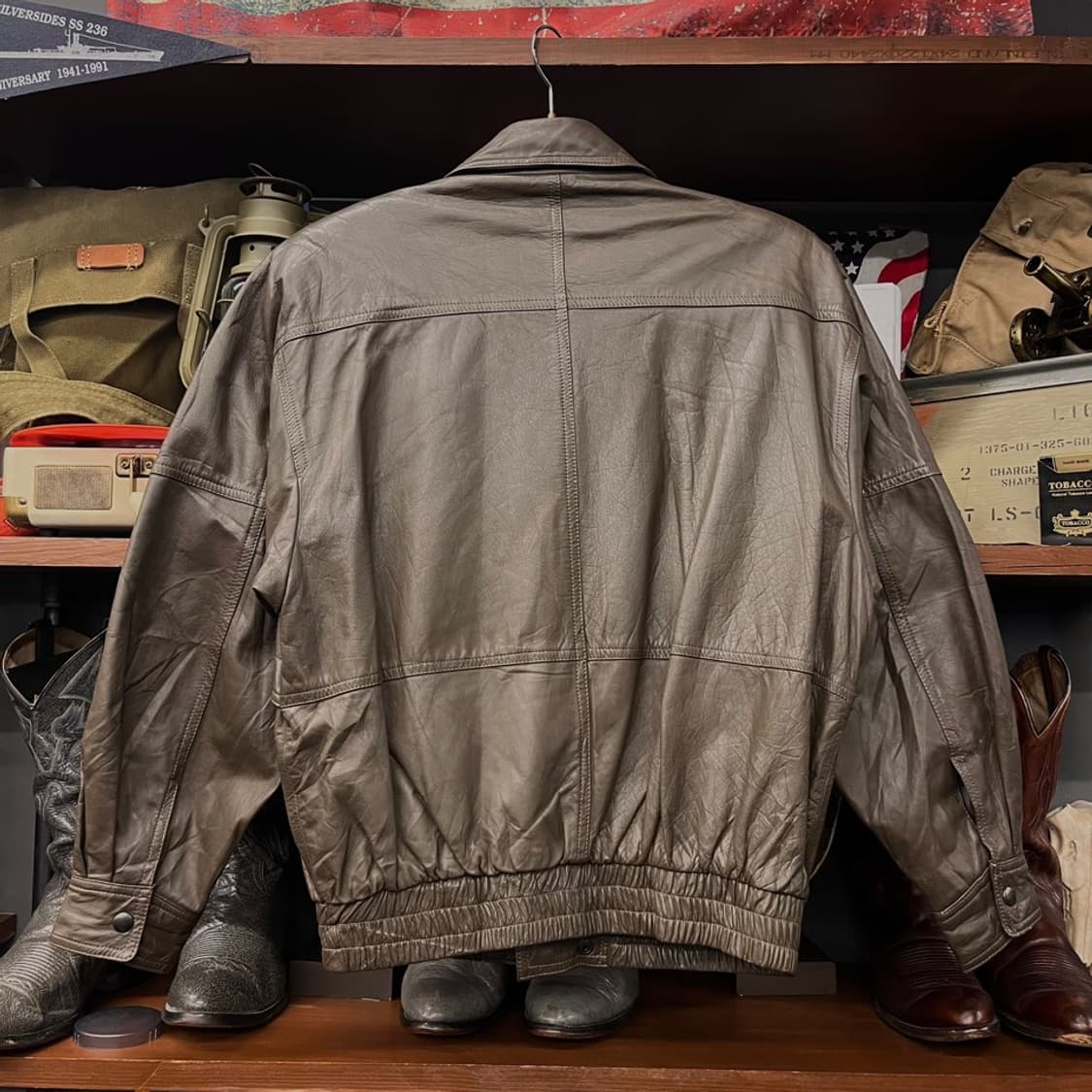 90s 빈티지 레더 자켓 N000 상품이미지2