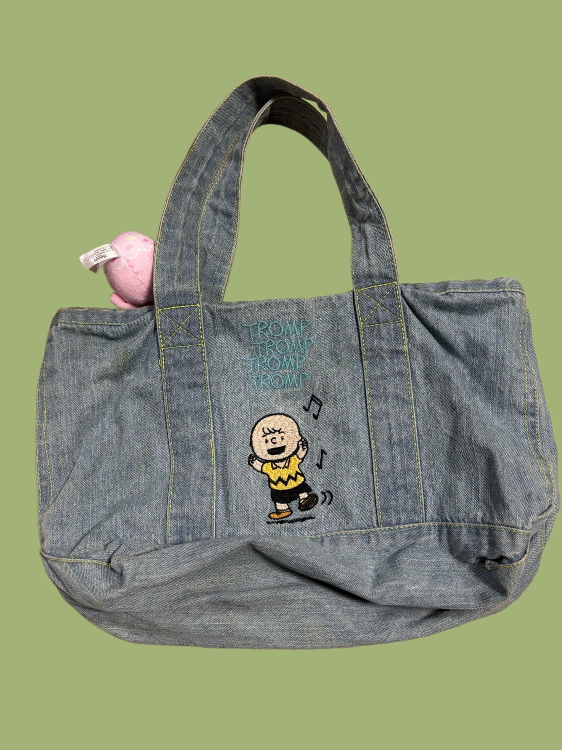 빈티지 스누피 데님 토트백 상품이미지5
