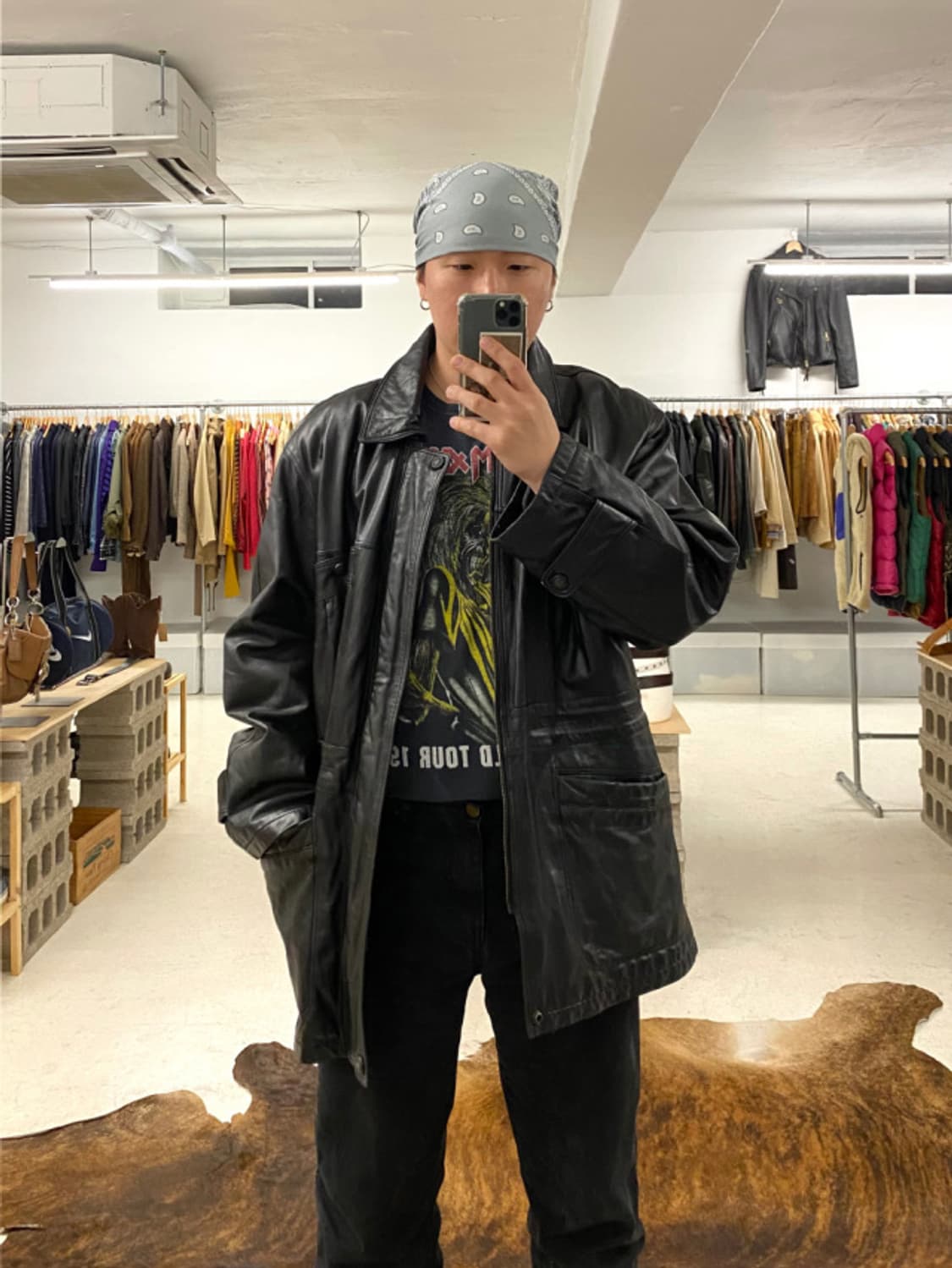 VTG leather coat  상품이미지2