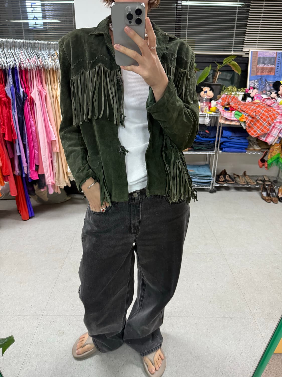 Vintage Usa fringe jacket 프린지자켓 상품이미지1